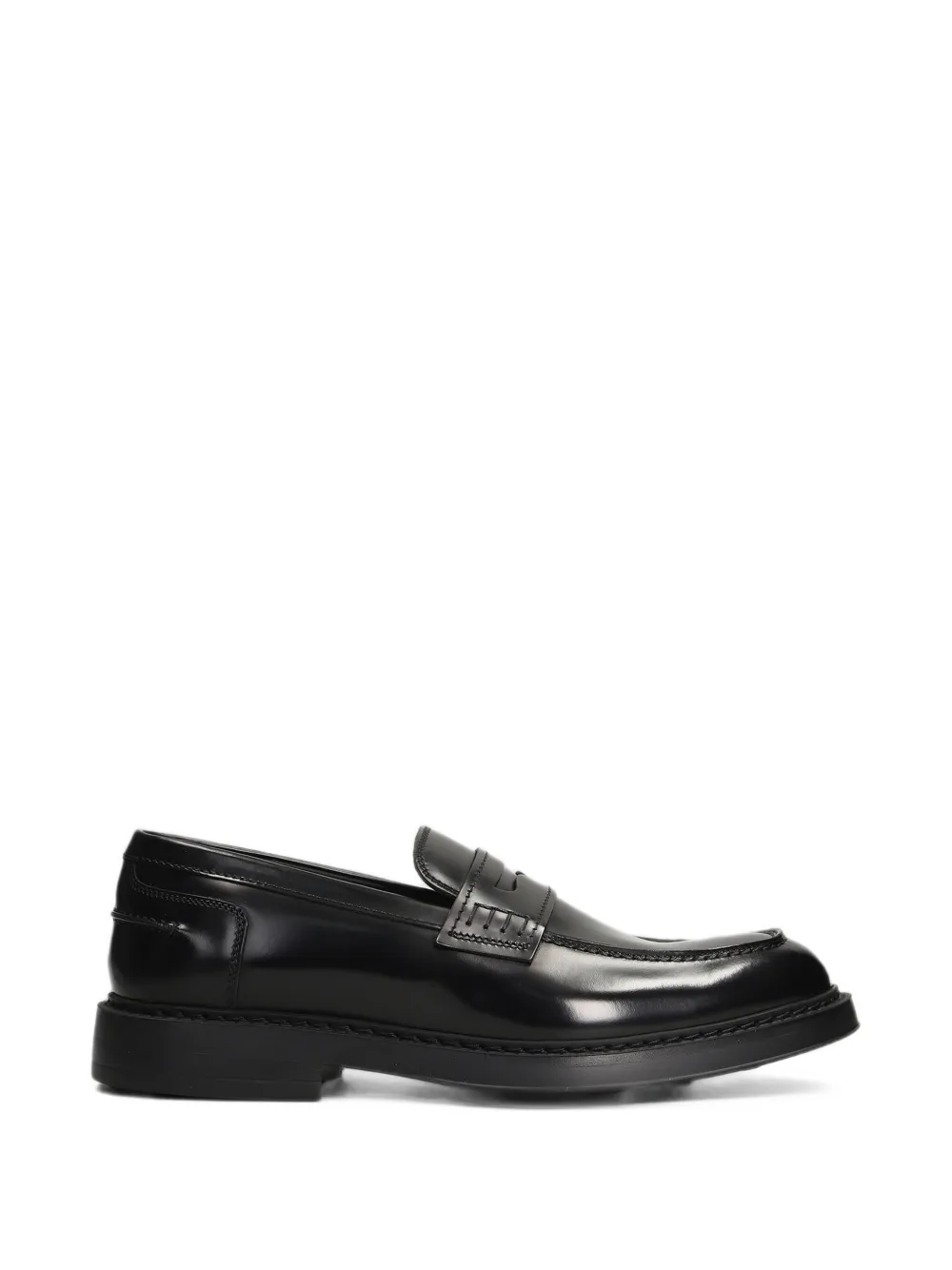 Doucal's leather penny loafers - Nero