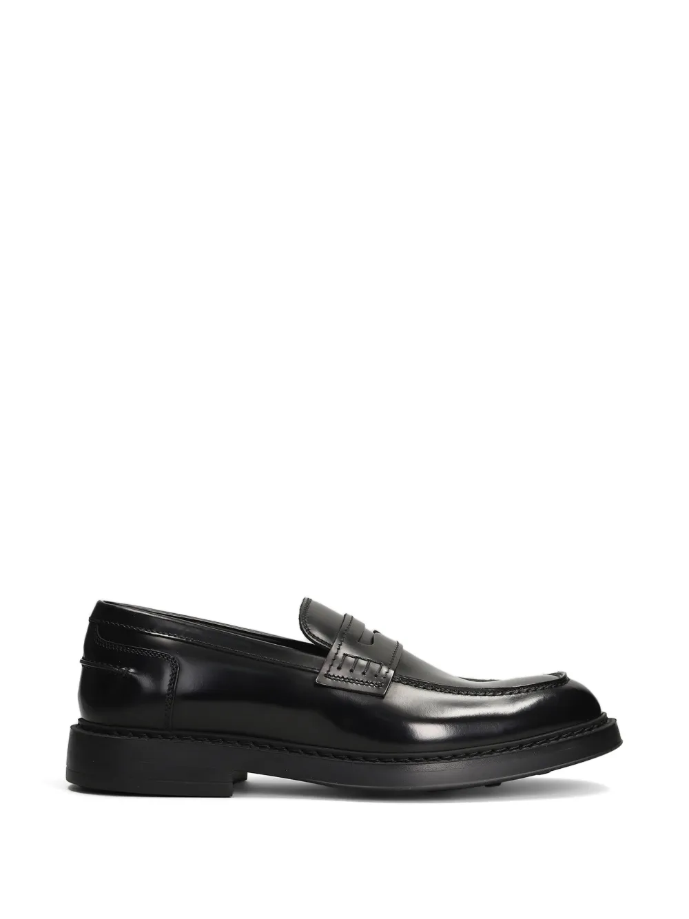 Doucal's leather penny loafers - Nero