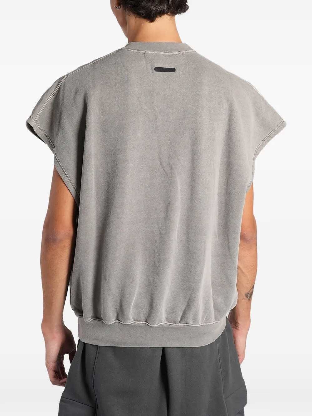 Fear Of God Essentials top met logo-print Grijs