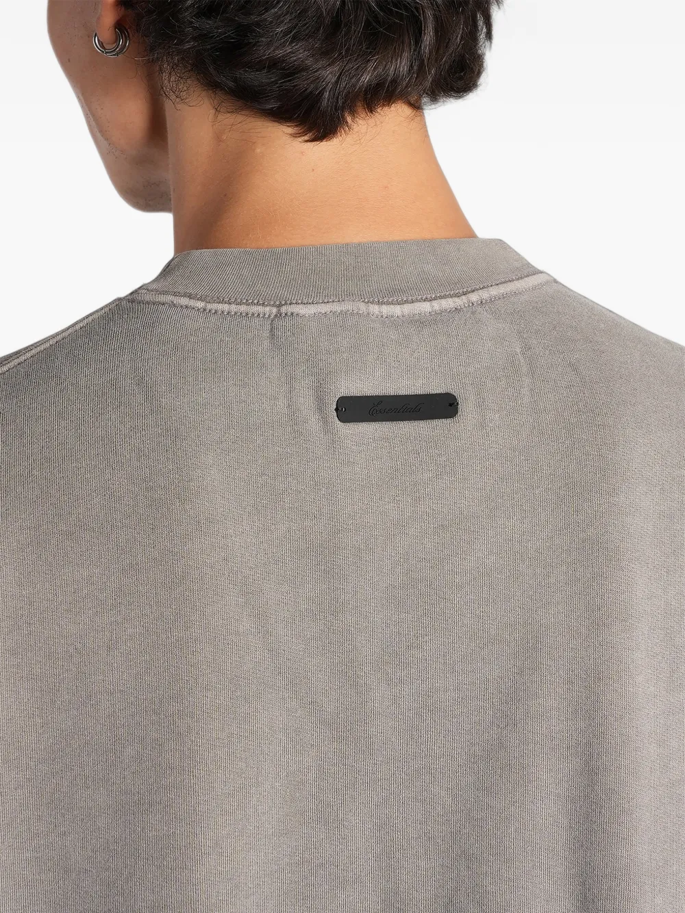 Fear Of God Essentials top met logo-print Grijs