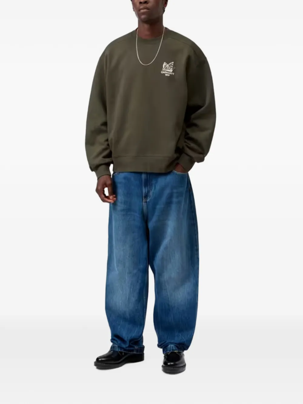Carhartt WIP Hourglass graphic-print sweatshirt Groen