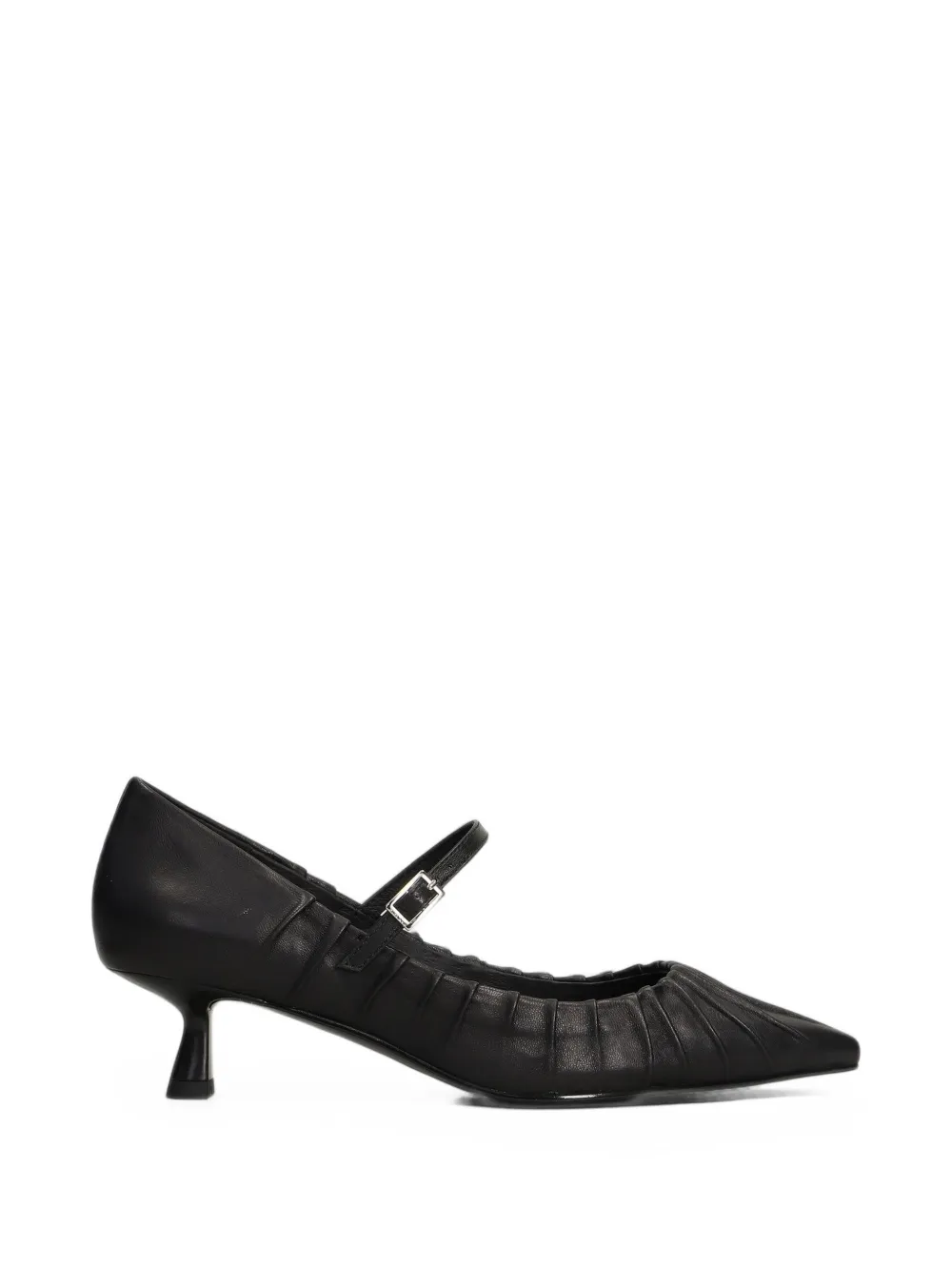 Bibi Lou Indara ruched pointed-toe kitten-heel pumps - Schwarz
