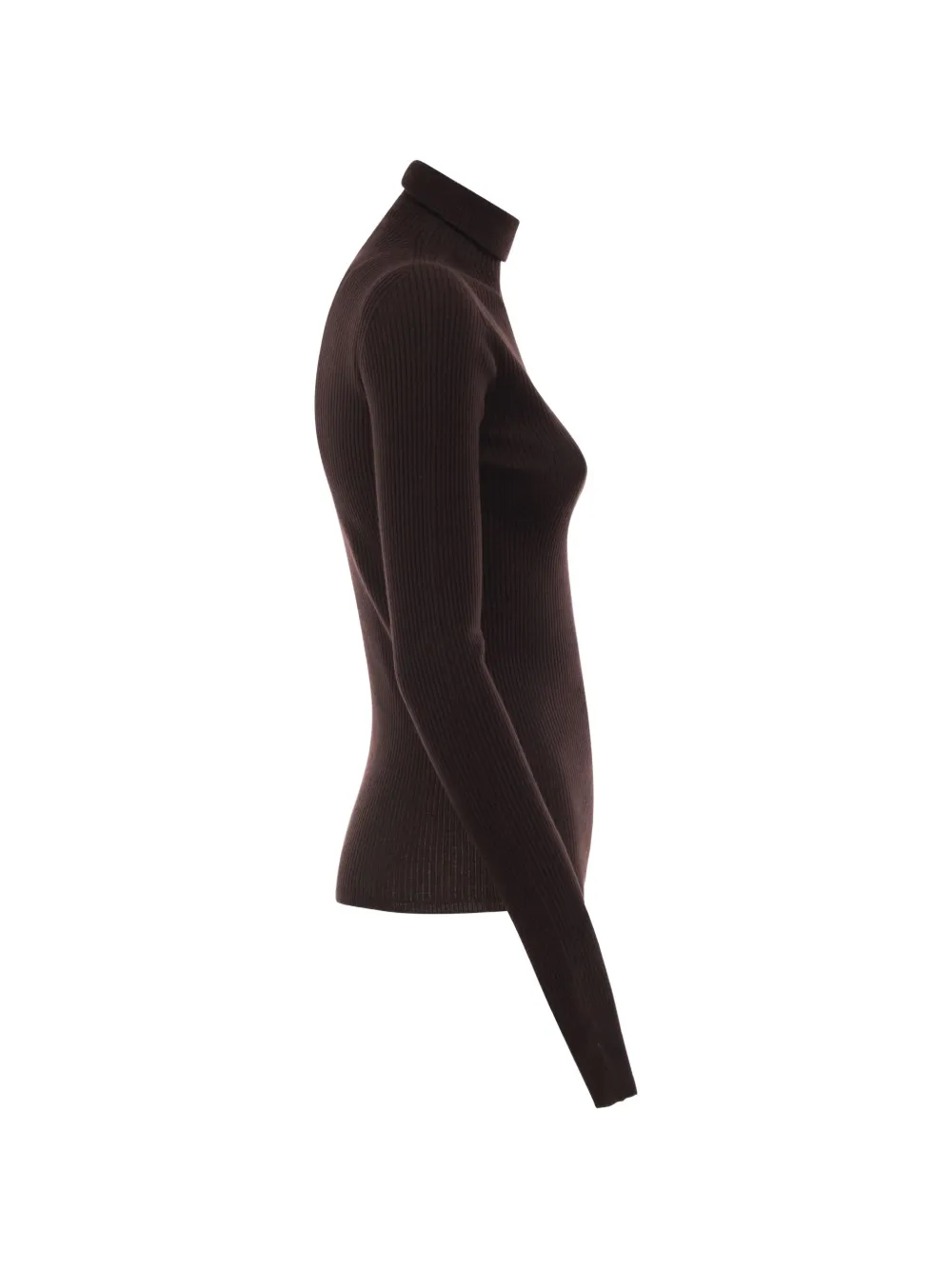 Sportmax Ribgebreide coltrui Bruin