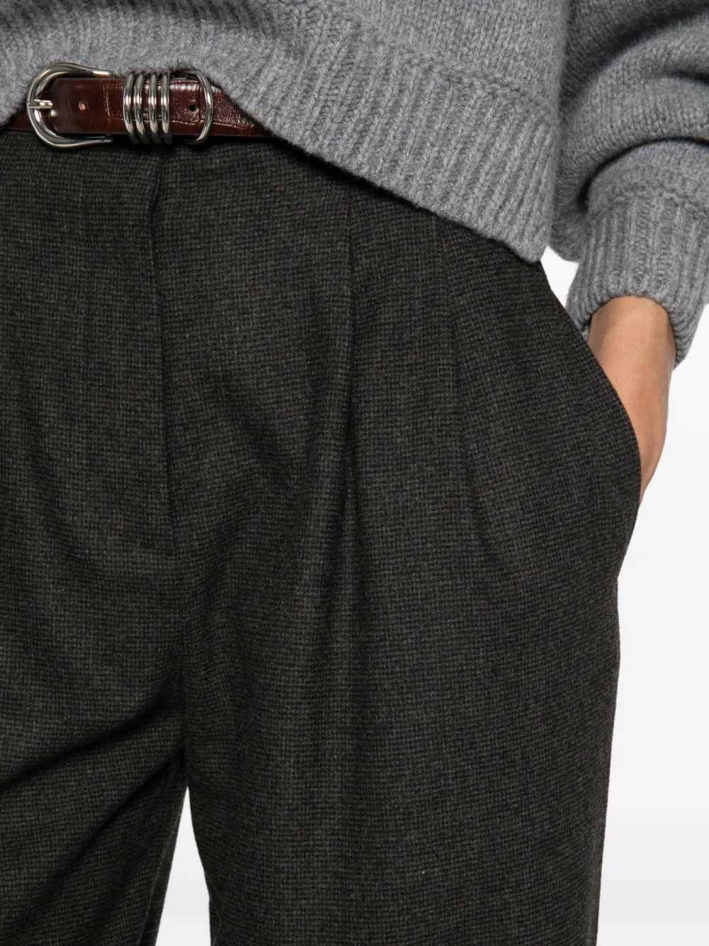 Sessùn Straight plooibroek Bruin