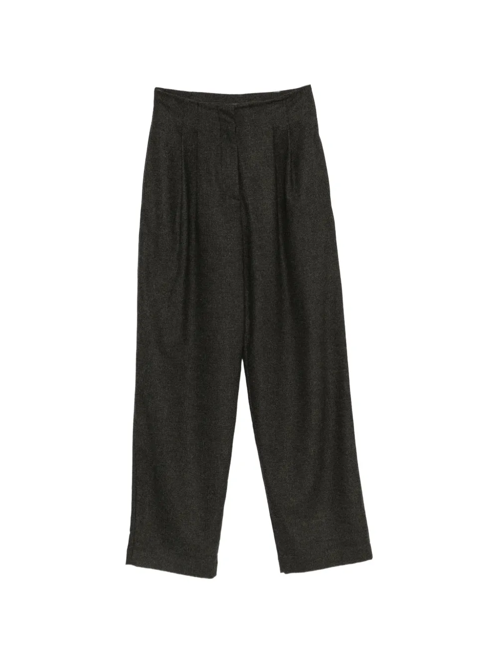 Sessùn pantalon droit à design plissé - Marron