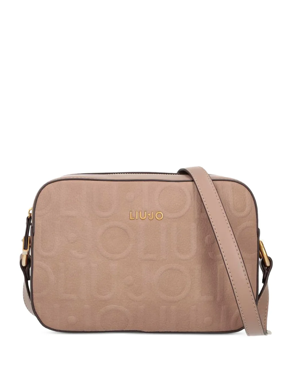 LIU JO logo-embossed cross body bag - Nude