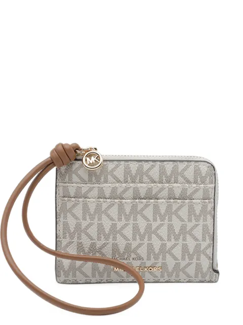 Michael Michael Kors Jet Set small signature logo card case wristlet
