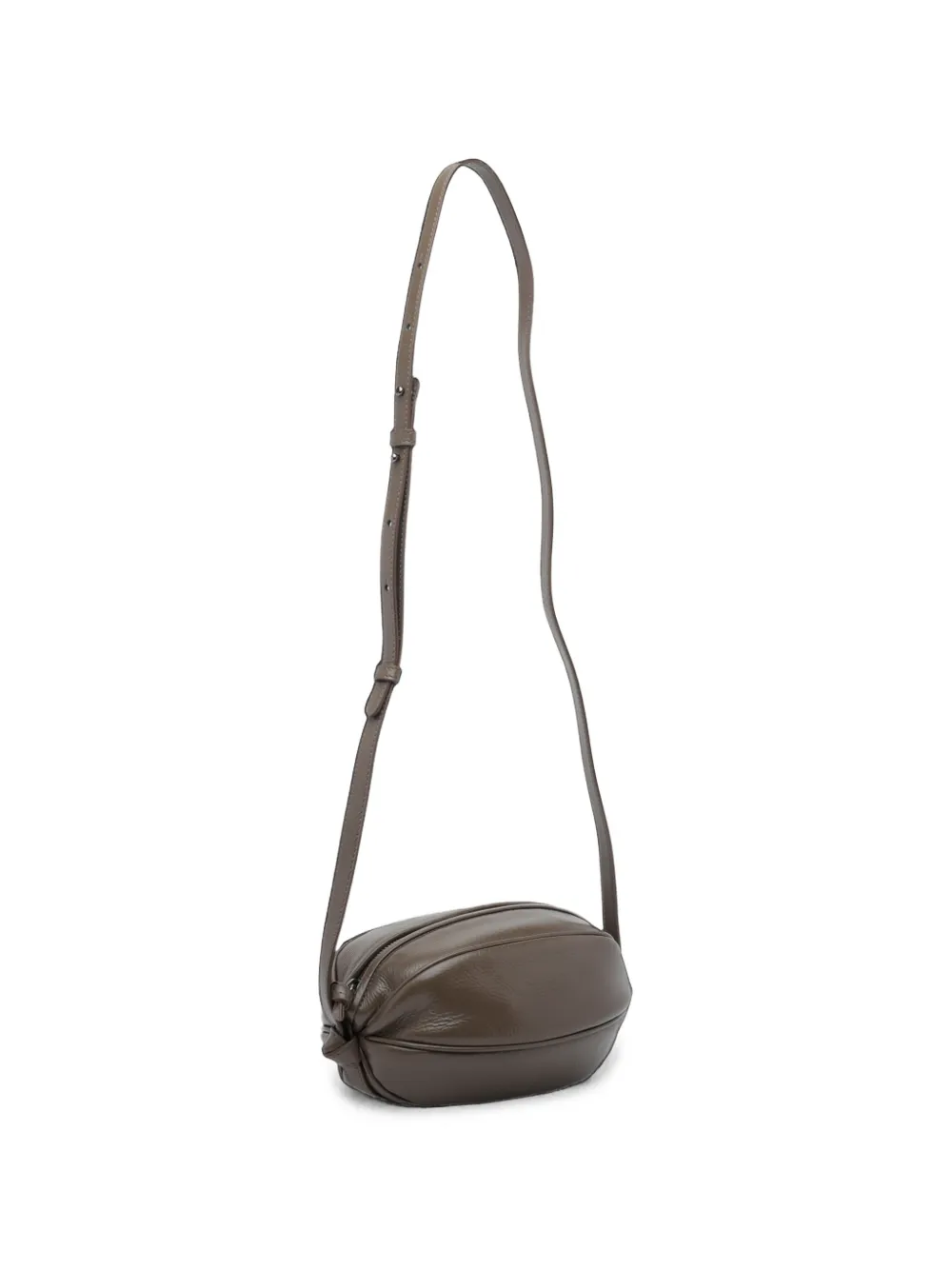 Hereu Boya Distressed Leather Shoulder Bag In Brown