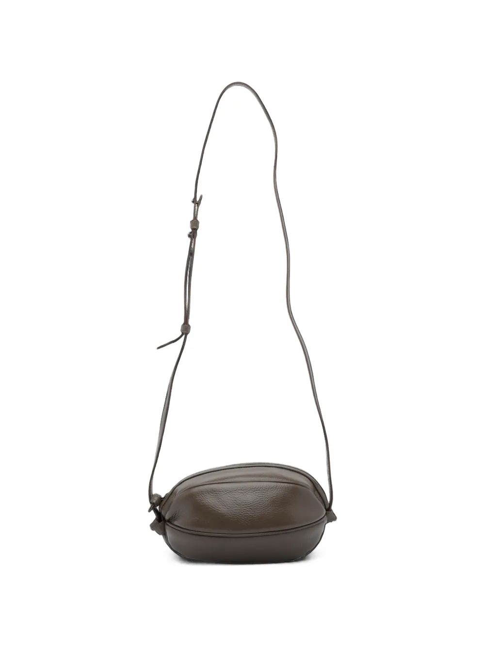 Hereu Boya distressed leather shoulder bag - Marrone