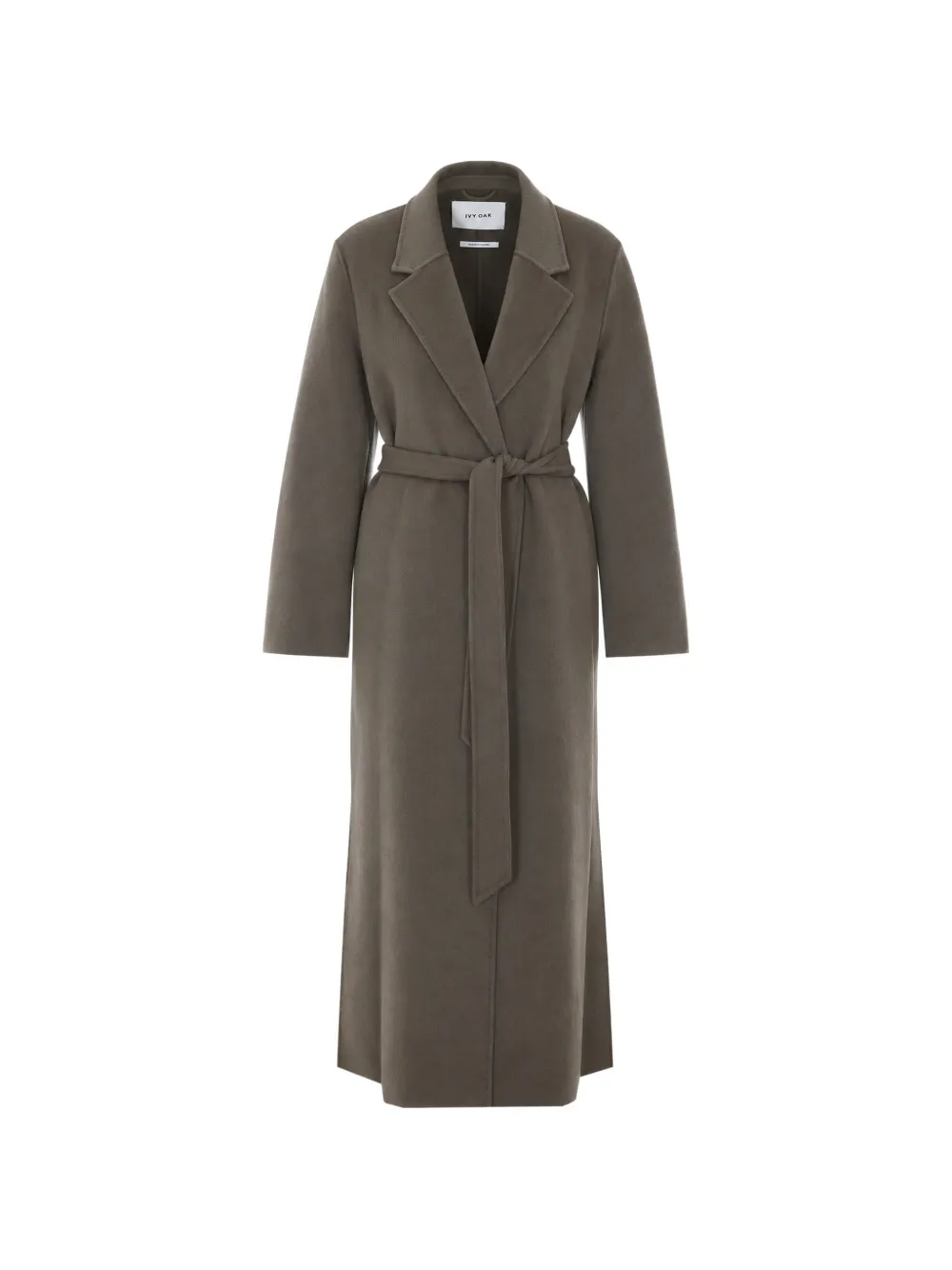 Ivy & Oak Celia Belted Coat In Gray