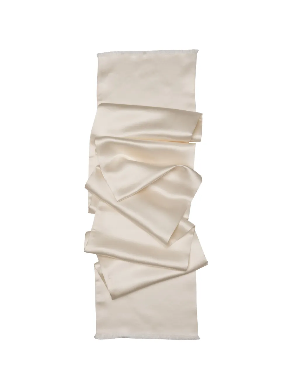 Elizabetta La Scala silk-satin scarf - Nude