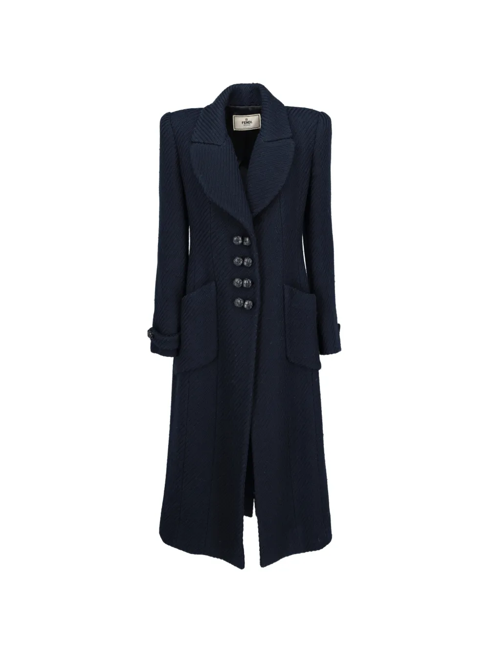 Fendi Pre-Owned double-breasted coat - Blu