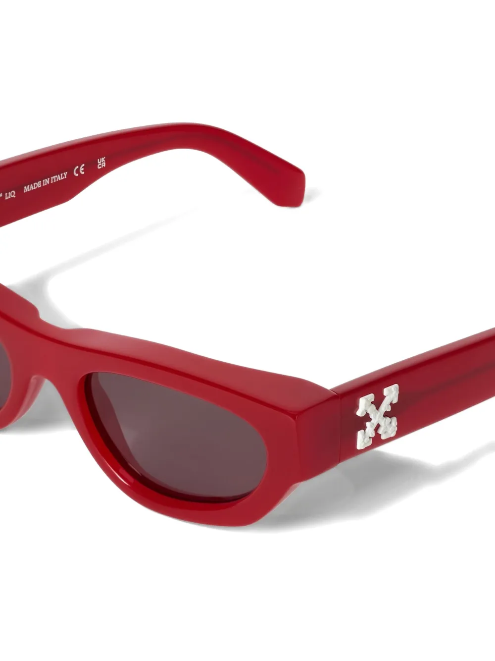 Off-White Eyewear Honolulu dark grey lens sunglasses Rood