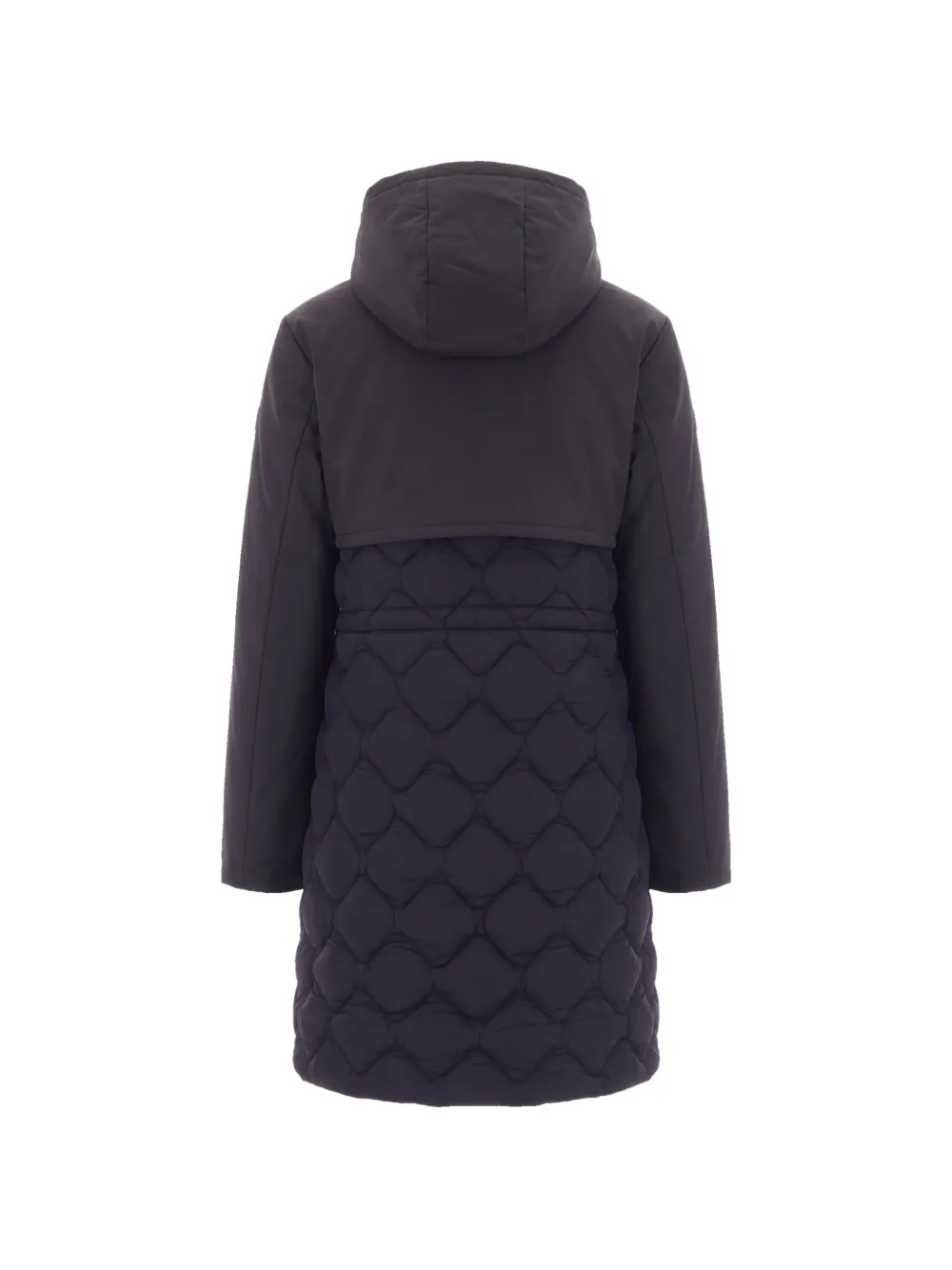 K-Way quilted hooded jacket Zwart