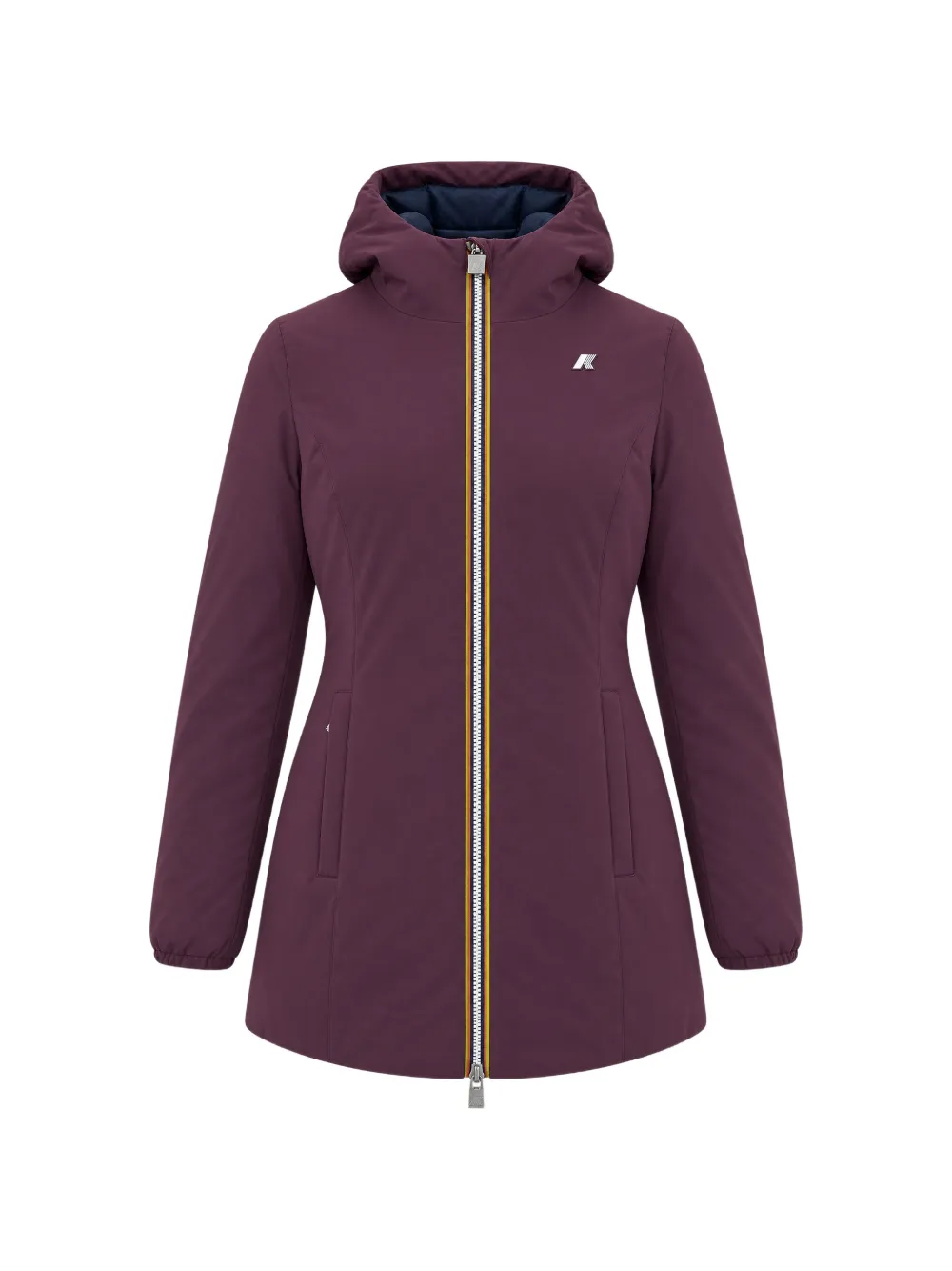 K-Way Denise St reversible hooded jacket Paars