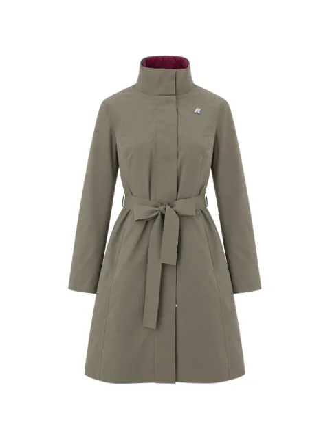 K-Way reversible belted trench coat