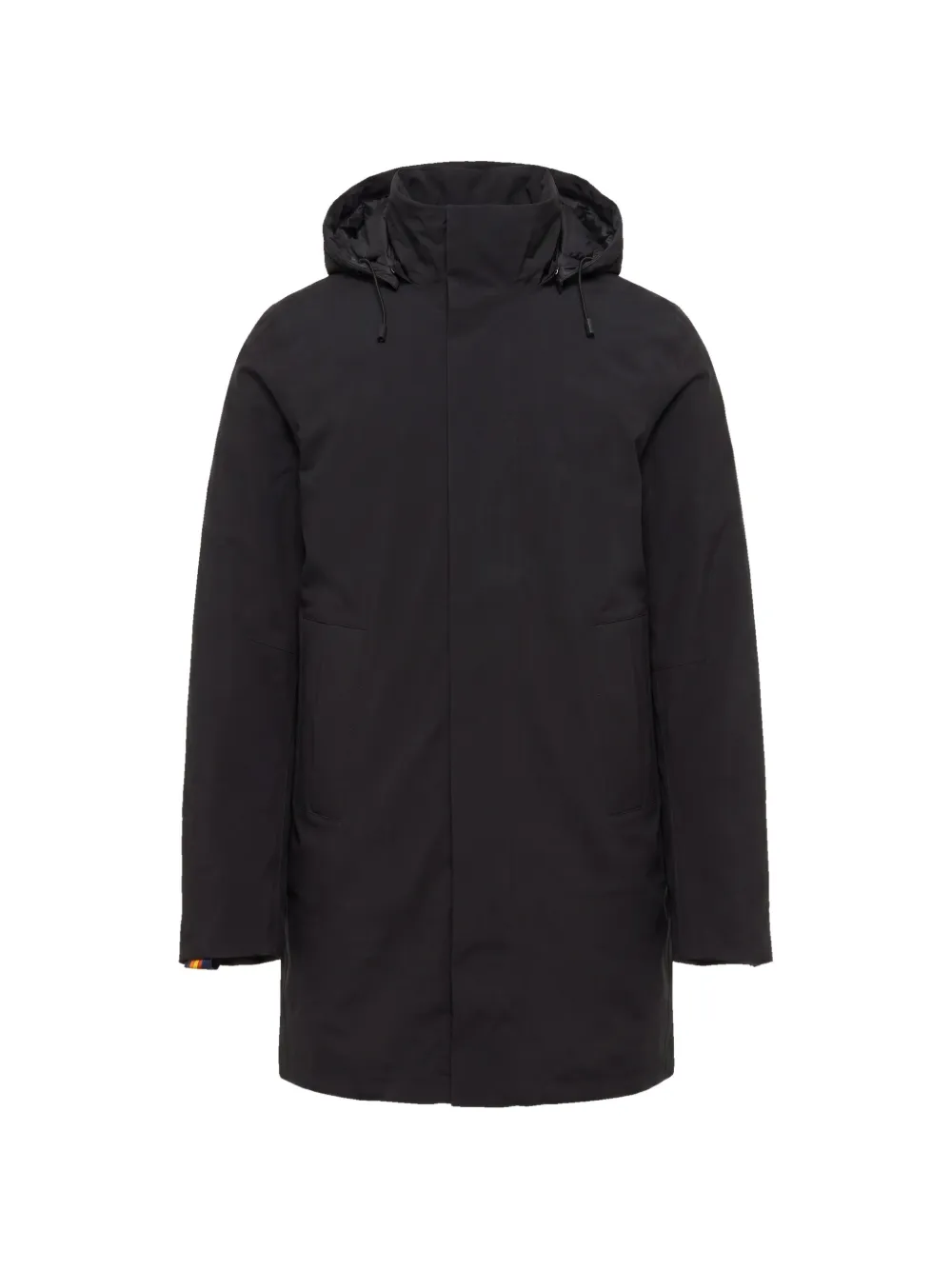 K-Way hooded padded coat - Nero
