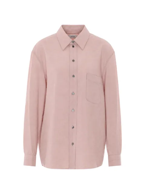 LEMAIRE regular shirt in dry silk