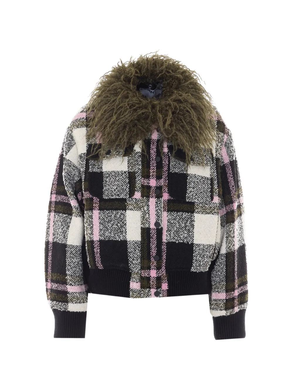 Essentiel Antwerp faux-fur coat Groen
