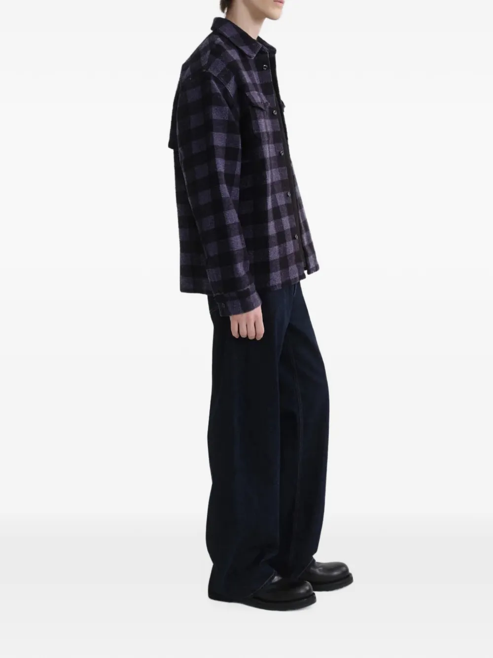 AGOLDE Afton straight-leg jeans Blauw