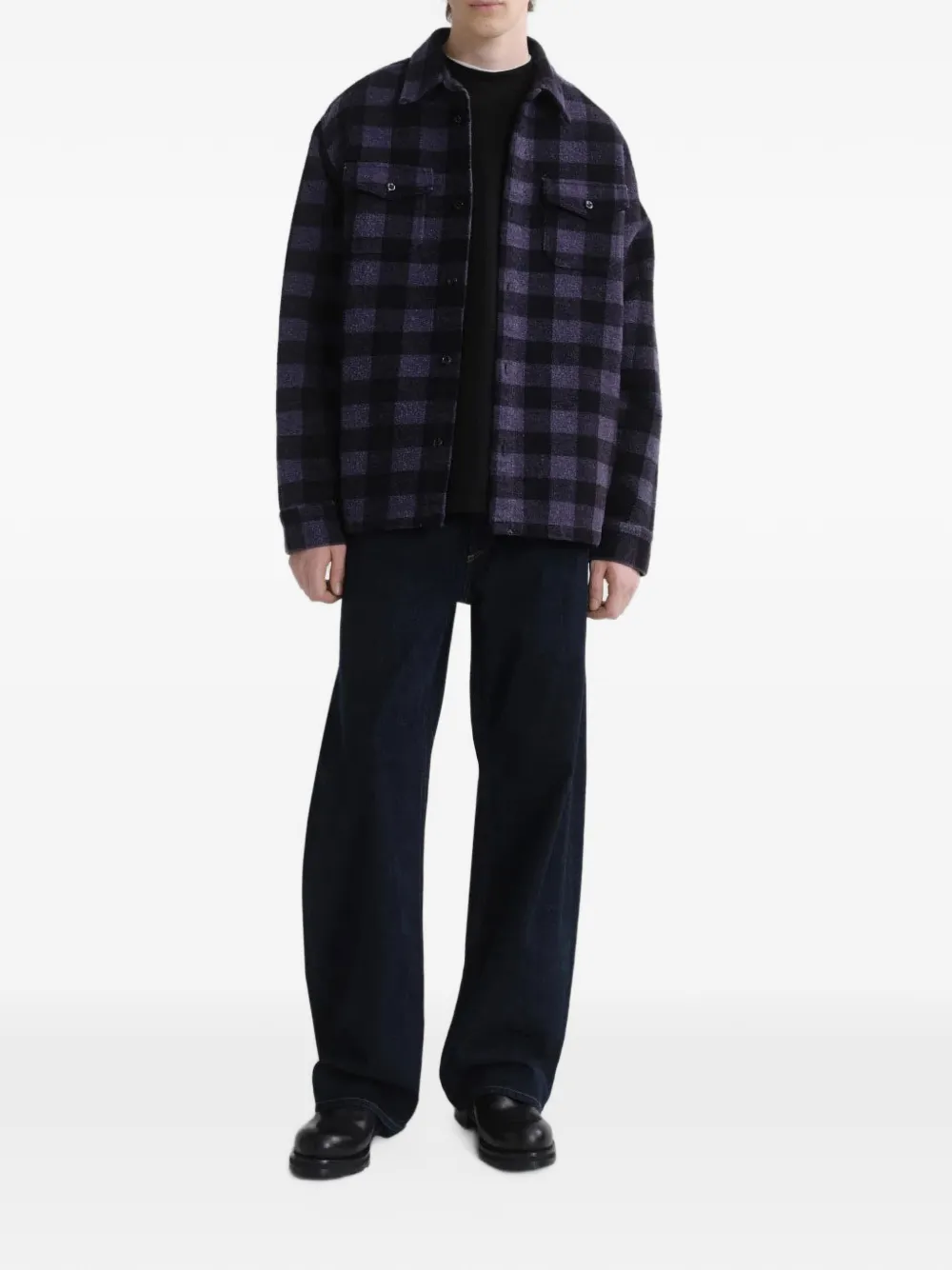 AGOLDE Afton straight-leg jeans Blauw