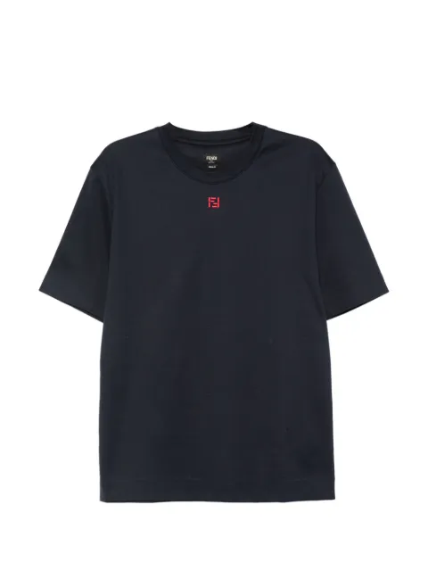 FENDI T-Shirt mit Logo-Stickerei