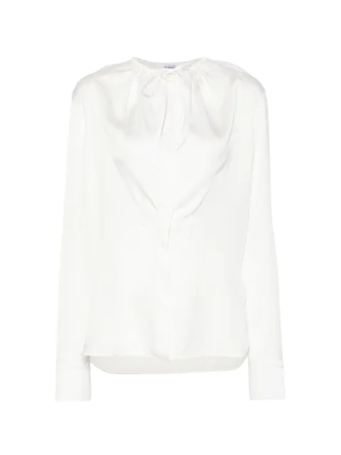 LOEWE drawstring silk blouse