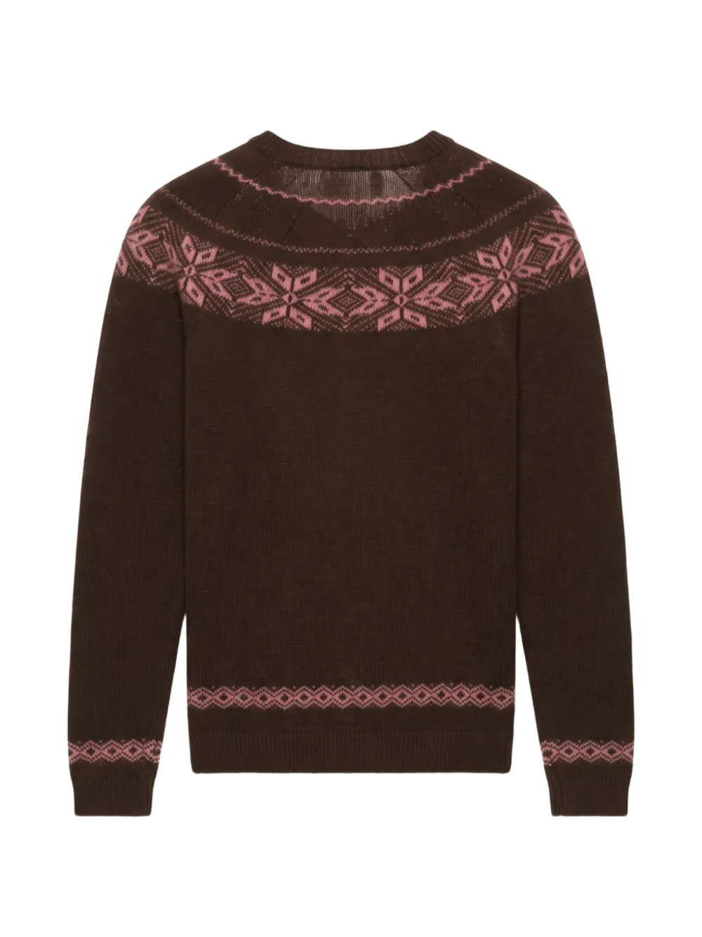 Roberto Collina patterned-intarsia sweater Bruin