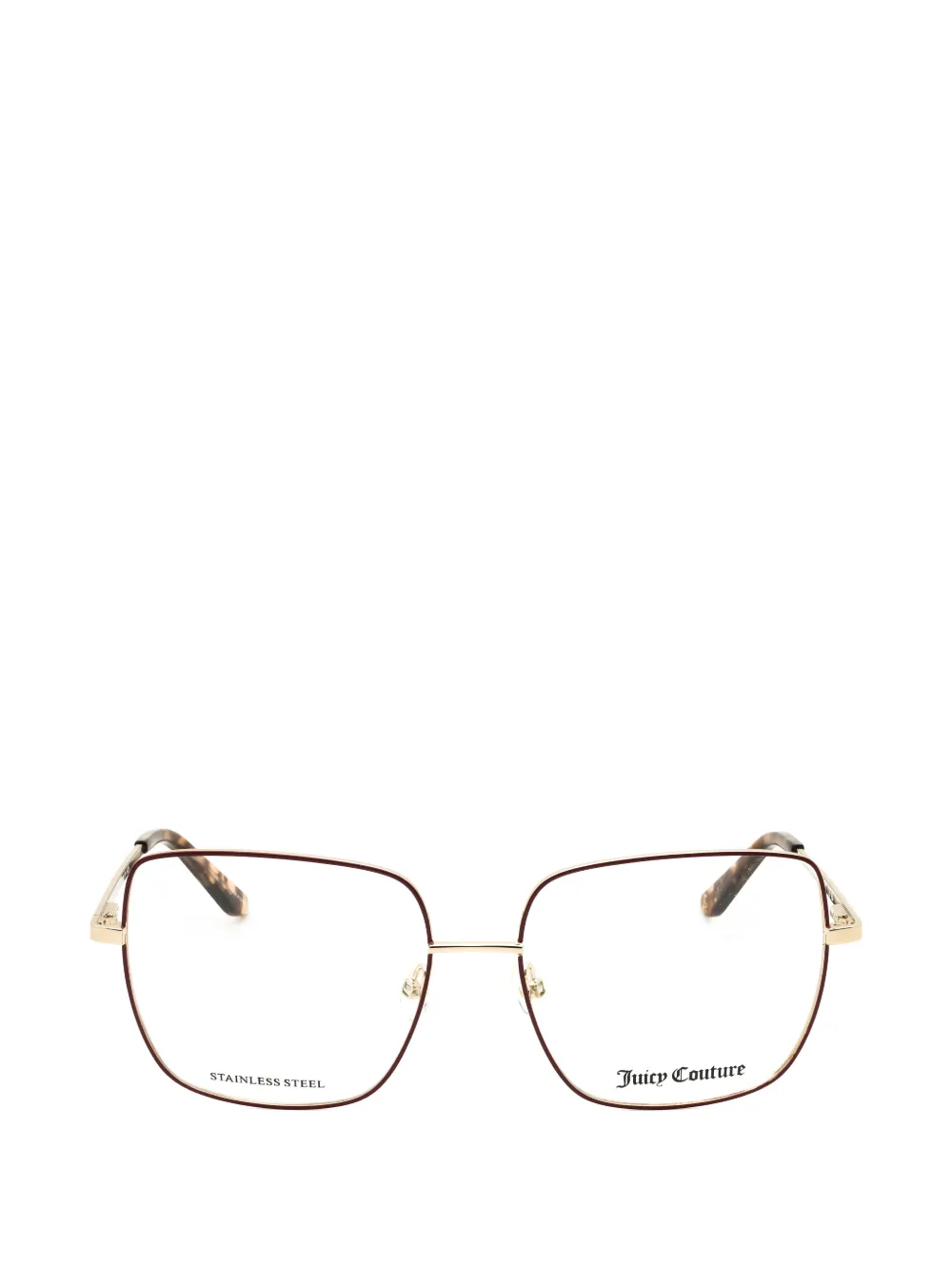 Juicy Couture Square-frame Glasses In Gold