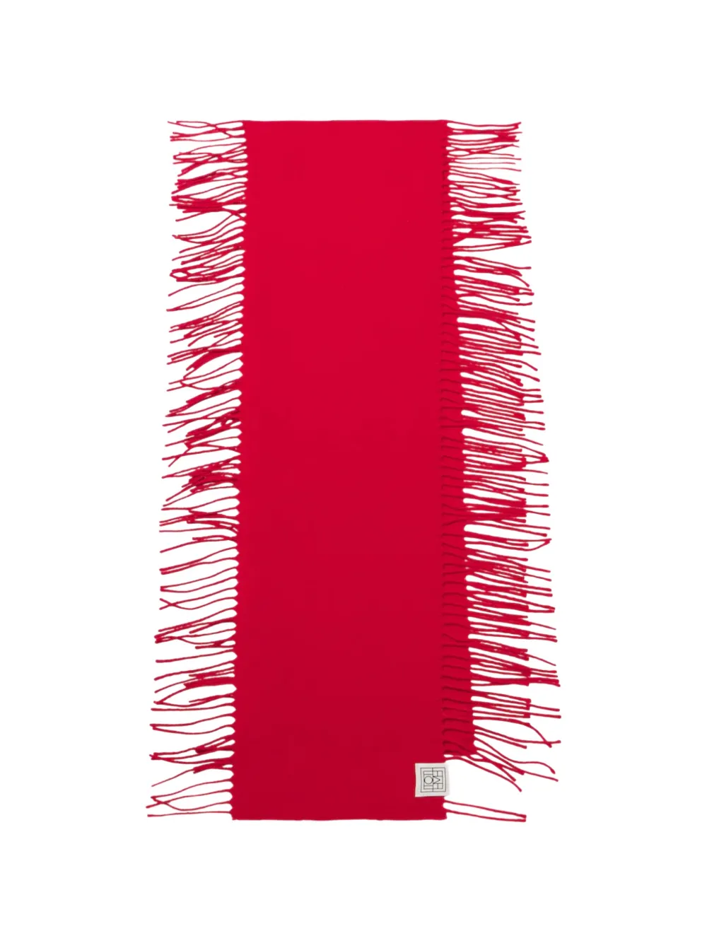 TOTEME fringed-edge scarf - Rosso