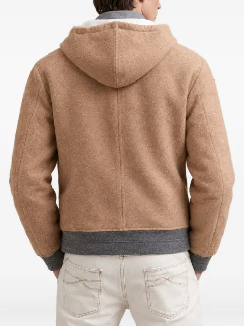Brunello Cucinelli hooded cashmere jacket