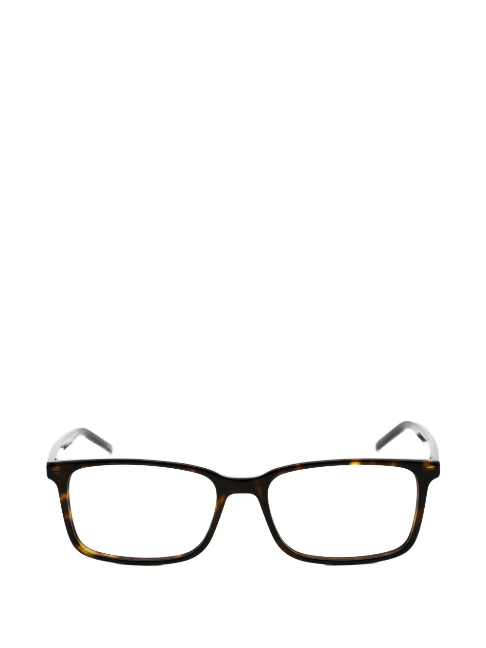 HUGO tortoiseshell-effect rectangle-frame glasses