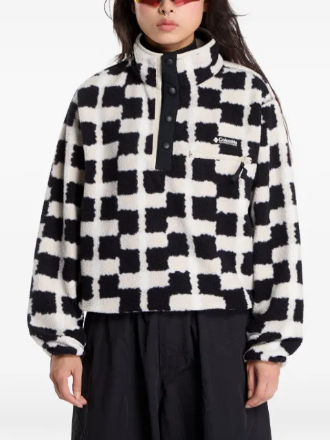 Columbia Helvetia II printed cropped sweater