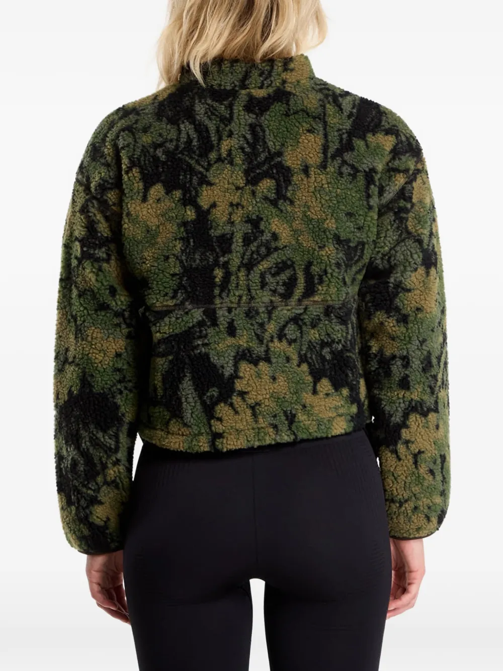 The North Face Extreme Pile jack met bloemenprint Groen