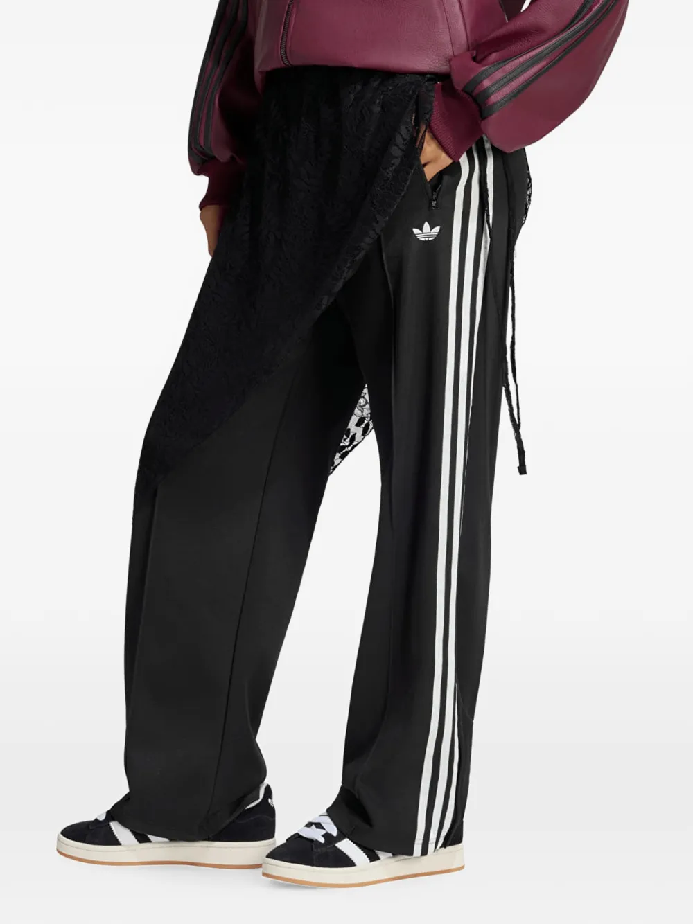 adidas Firebird lace-skirt track pants Zwart