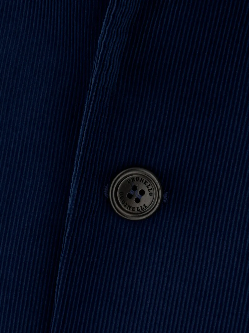 Brunello Cucinelli corduroy single-breasted blazer Blauw