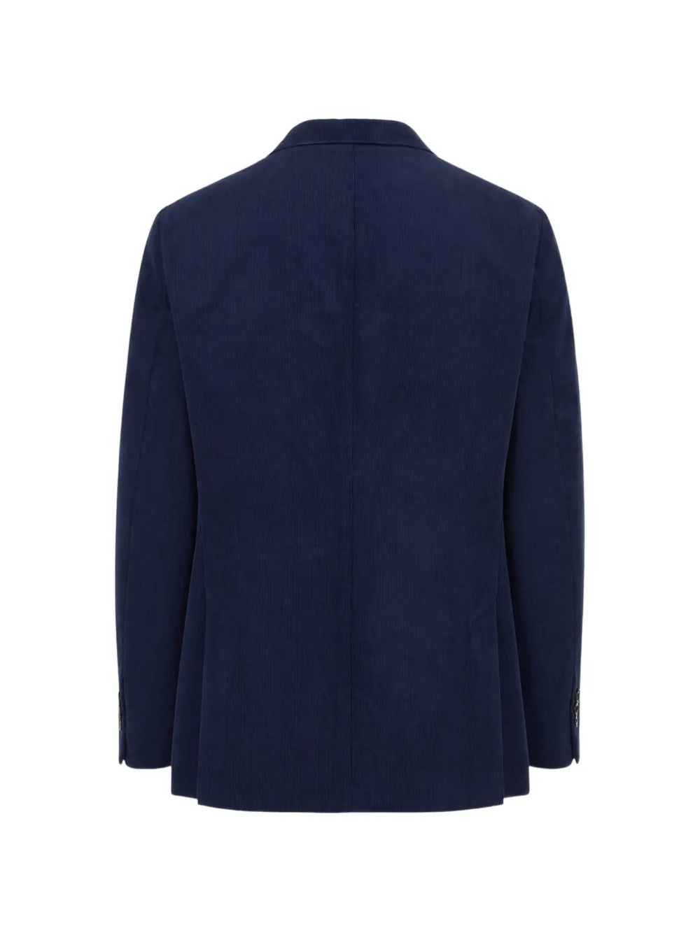 Brunello Cucinelli corduroy single-breasted blazer Blauw