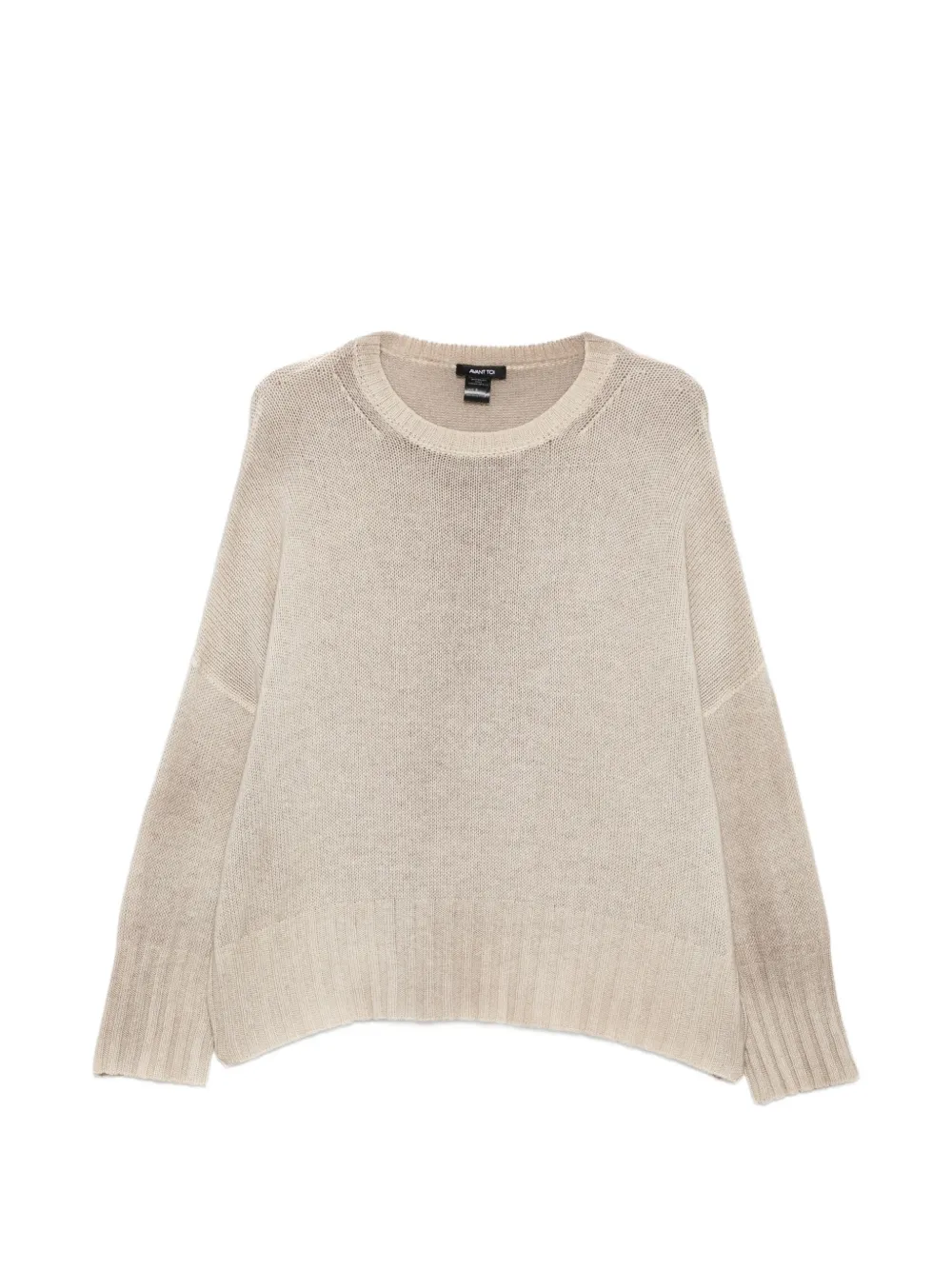 Avant Toi ribbed-trim drop-shoulder sweater - Neutrals