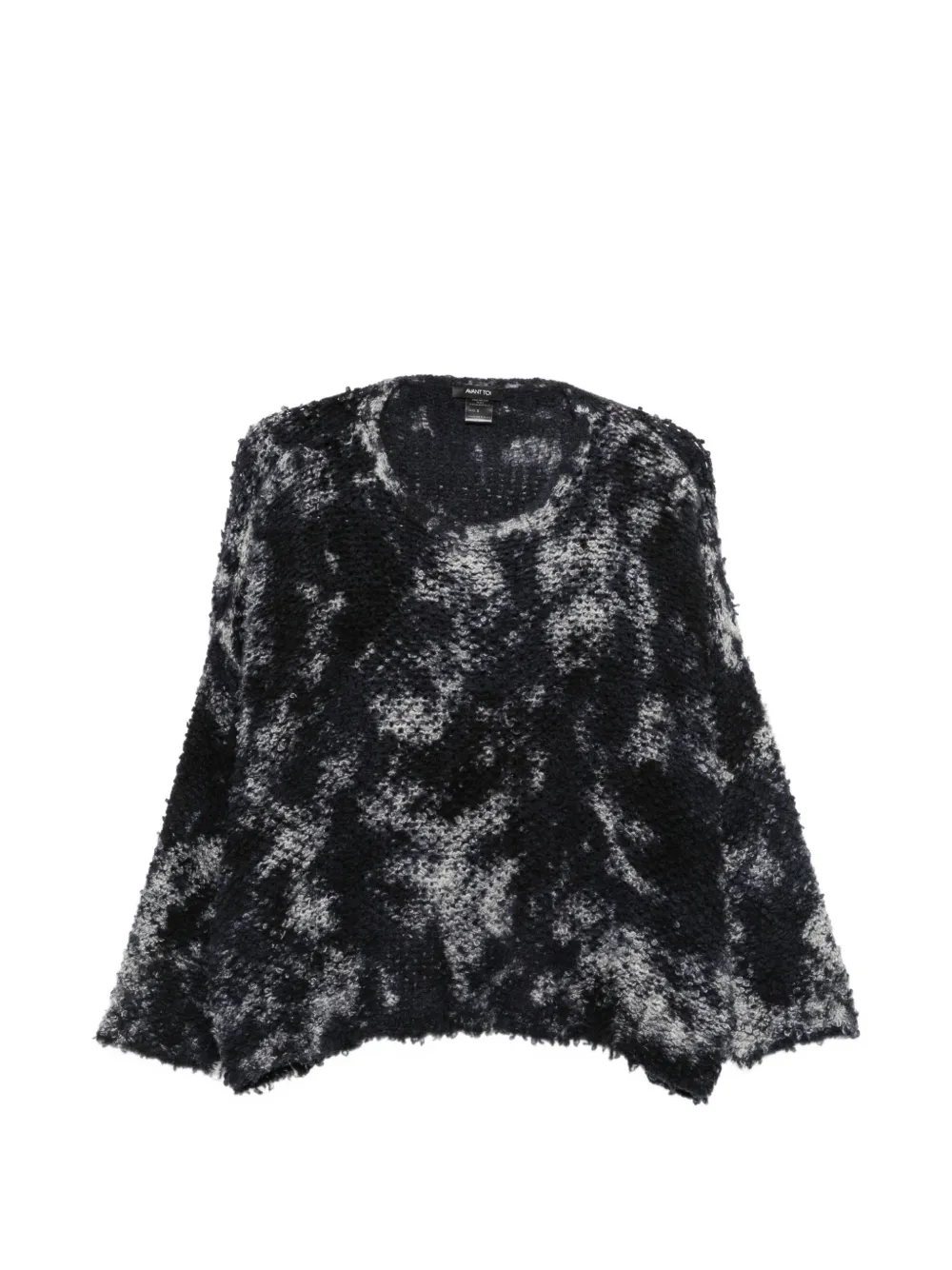 Avant Toi bouclé tie-dye sweater - Blu