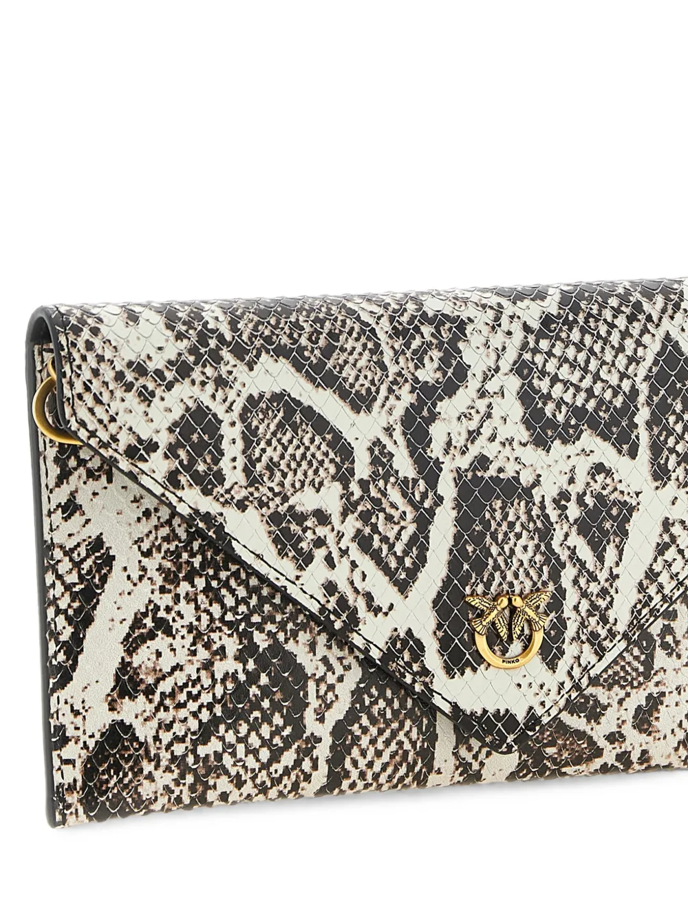 PINKO Love Birds mini clutch Beige