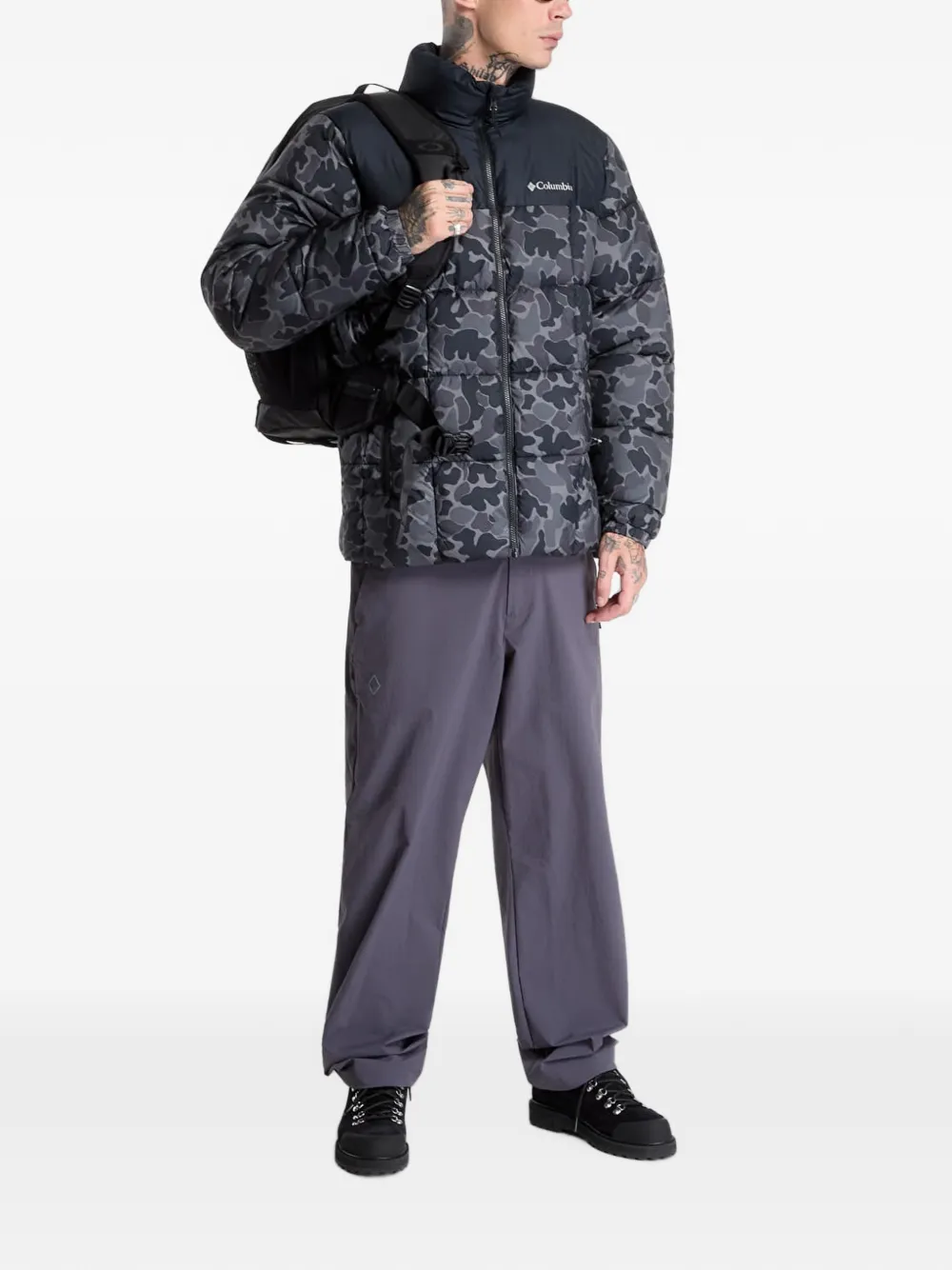 Columbia Puffect IV jack met print Grijs