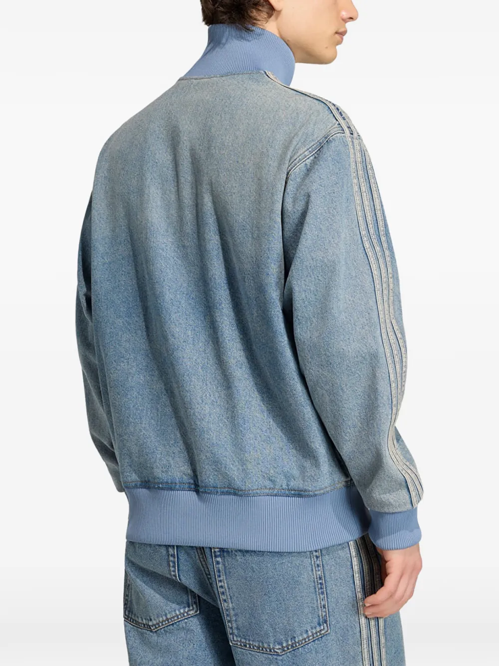 adidas Firebird Adicolor denim jacket Blauw
