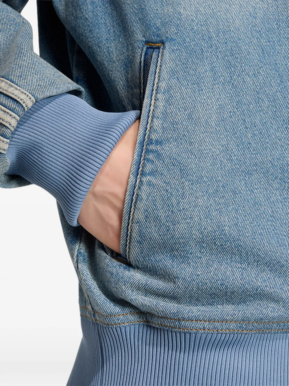 adidas Firebird Adicolor denim jacket Blauw
