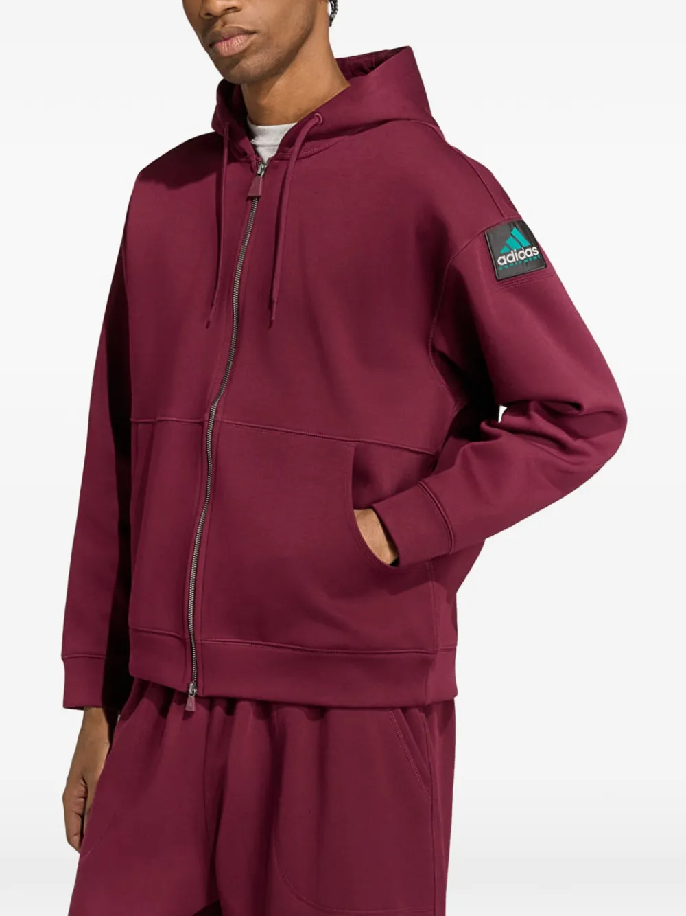 adidas Spacer zip-up hoodie Rood