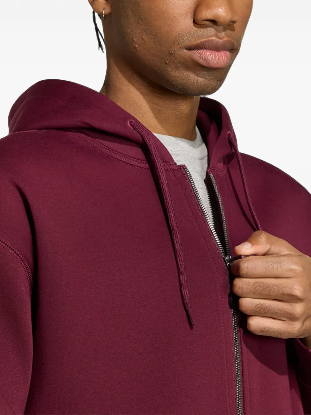 adidas Spacer zip-up hoodie Rood