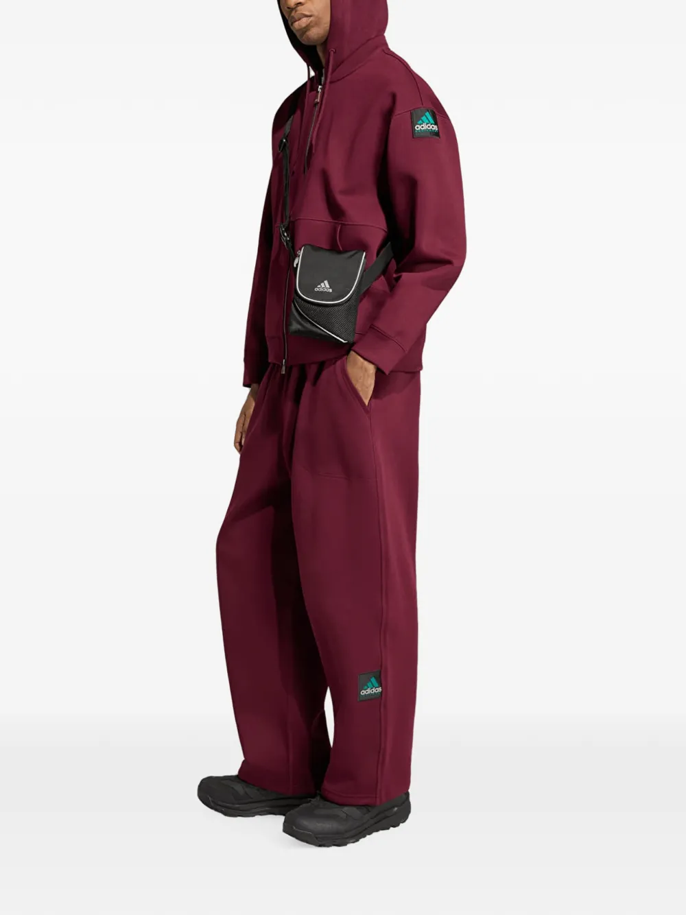 adidas Spacer zip-up hoodie Rood