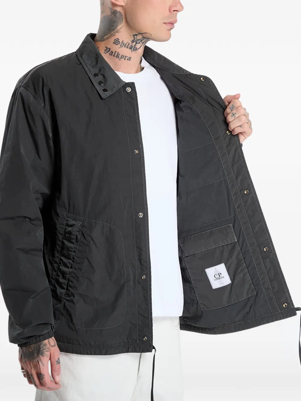C.P. Company Chrome-R Coach Lens zwaar jack Grijs