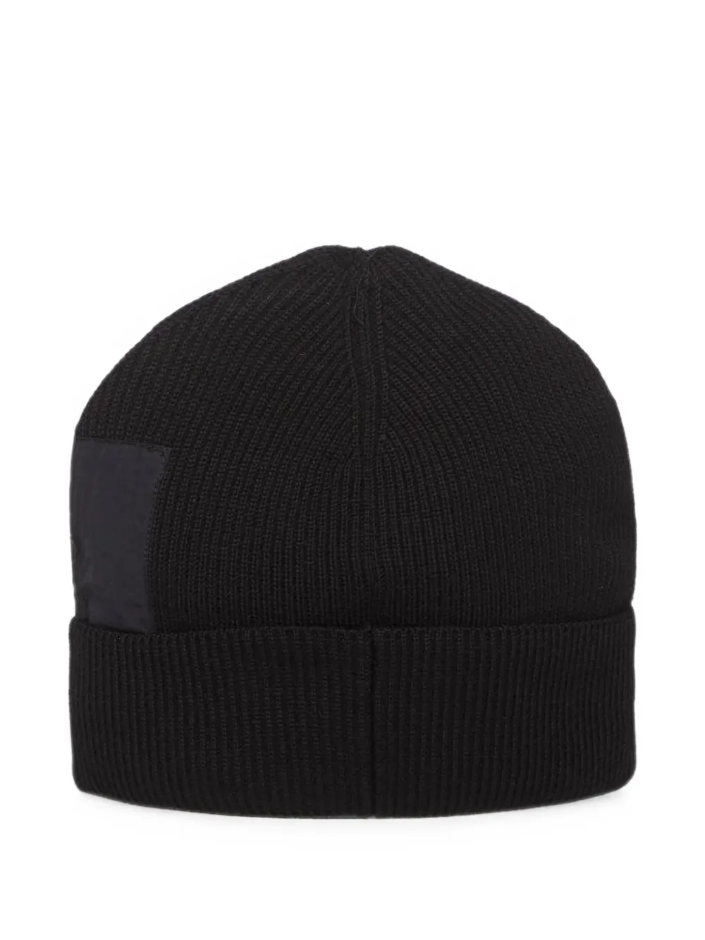C.P. Company ribbed-knit wool beanie hat Zwart