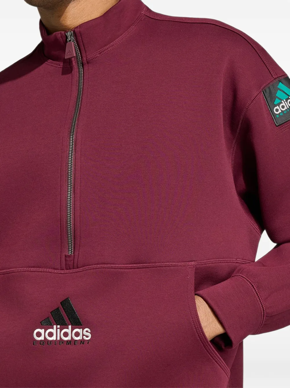 adidas Equipment Spacer half-zip sweatshirt Rood