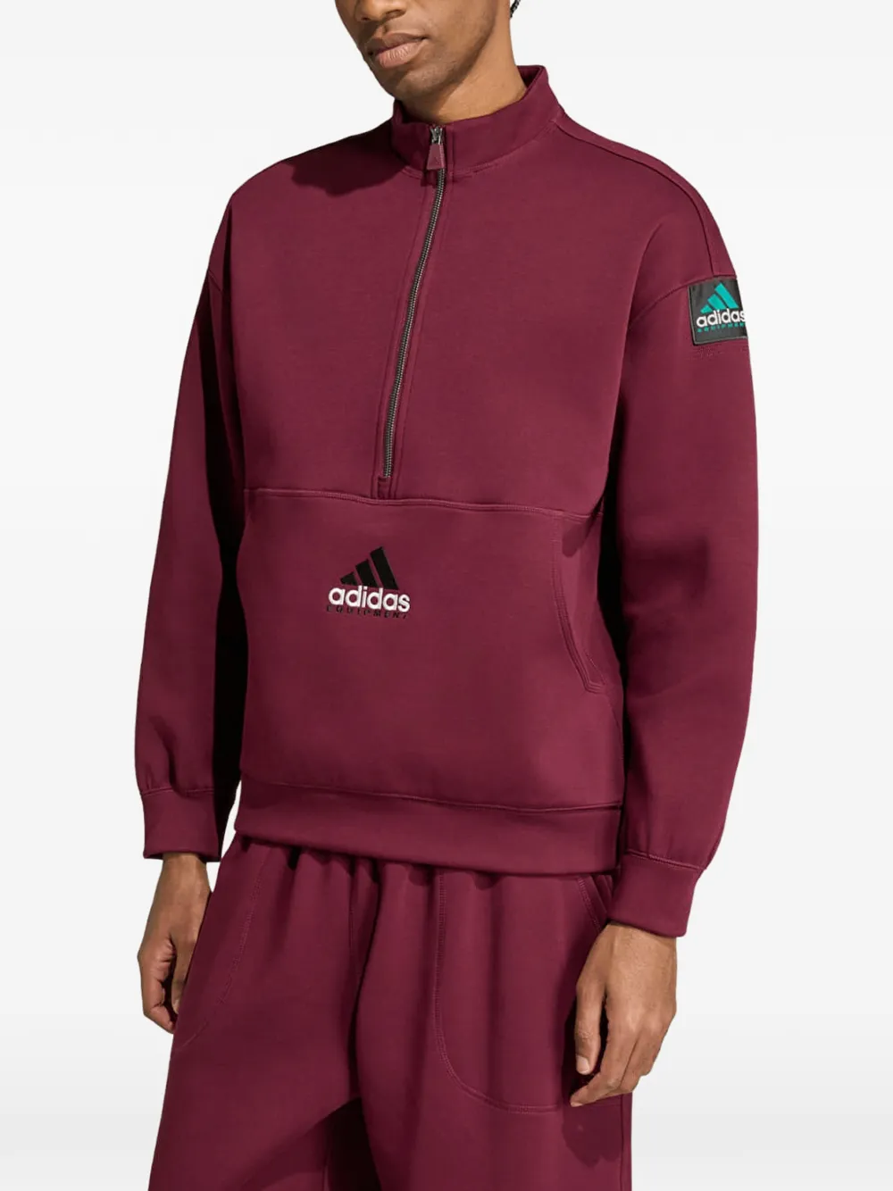 adidas Equipment Spacer half-zip sweatshirt Rood